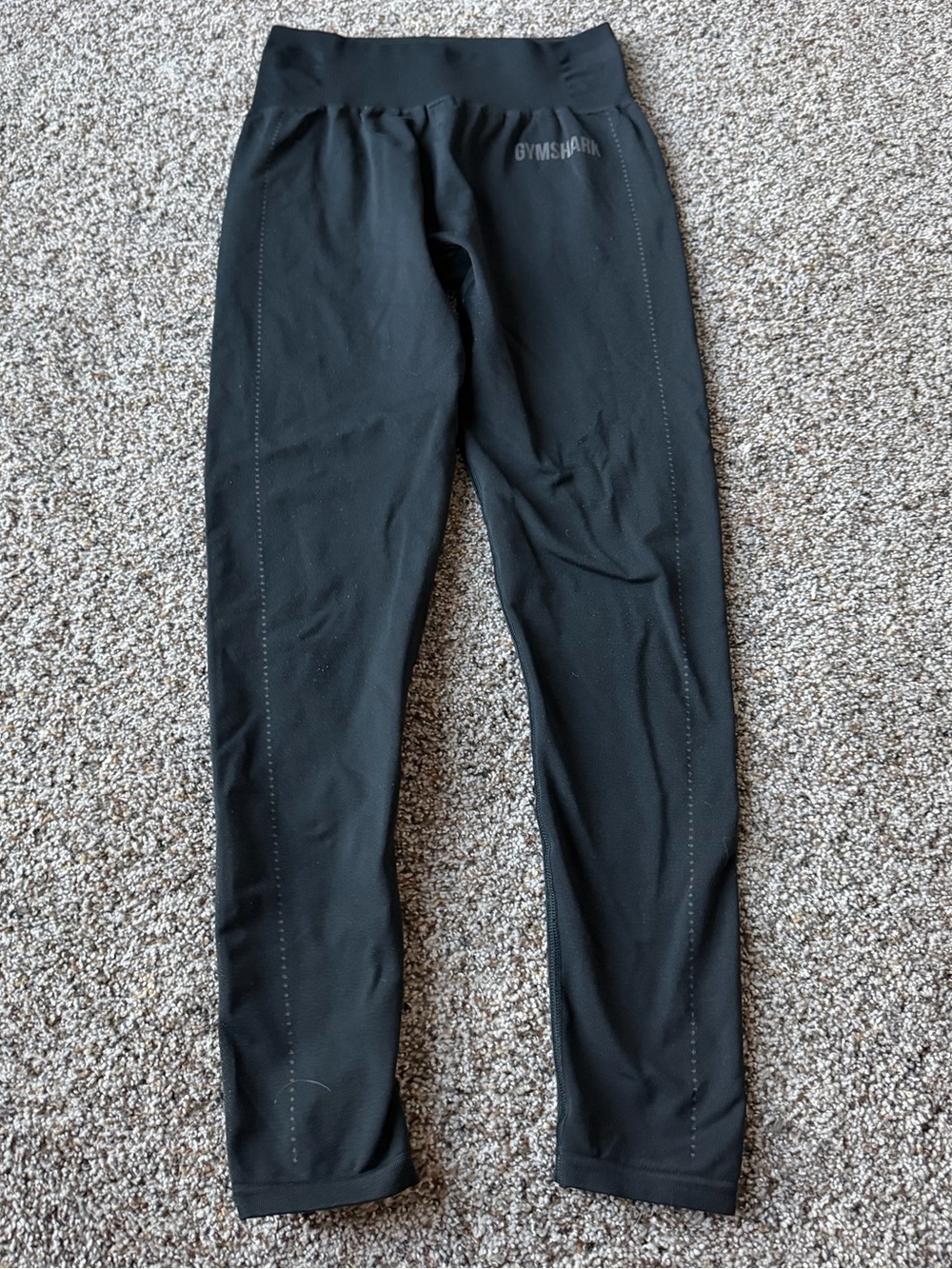 Gymshark Energy+ Seamless Leggings Medium Black High Rise Eyelet GLLG3007